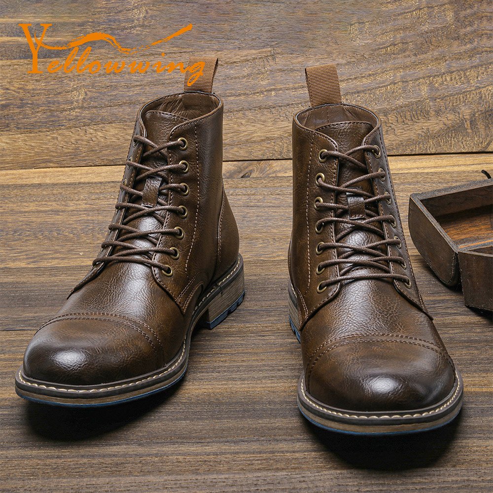 39-48 Men boots Retro brand men's ankle boots Comfortable and high quality chaussure homme