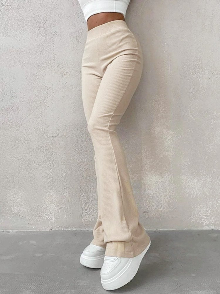 Solid Slim Fit Streetwear Women Pants High Waist Y2k Clothes Pantalones Aesthetic Fashion Trousers Full Length Roupas Femininas