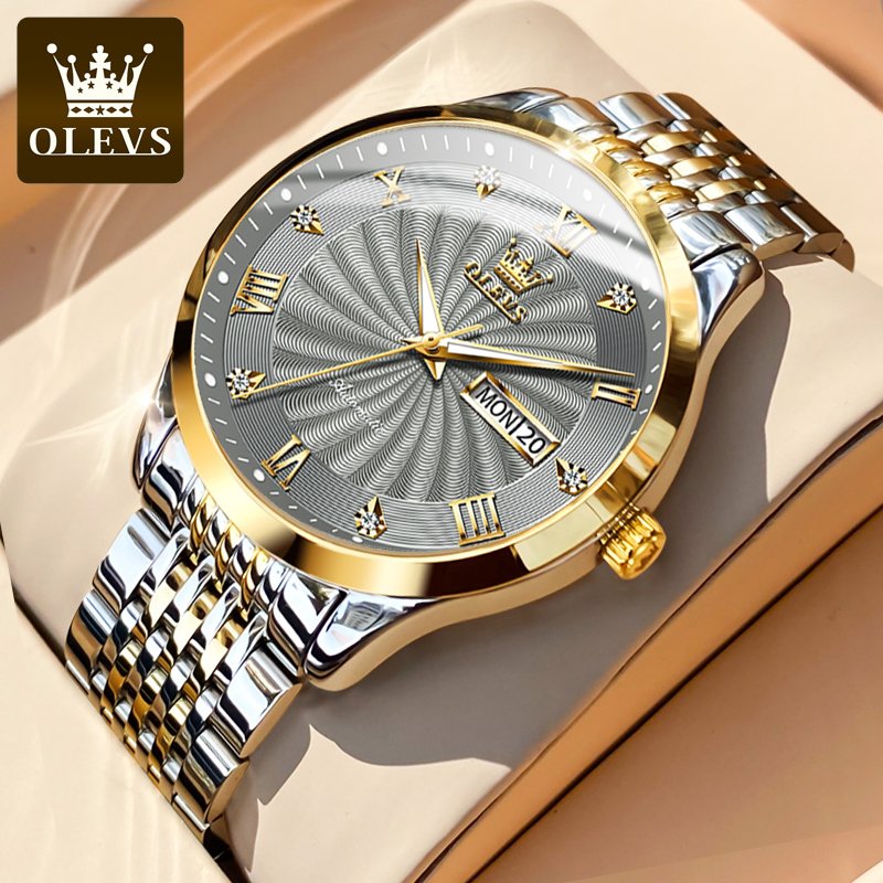 Top Brand OLEVS Luxury Watch Men Automatic Mechanical Business Male Watch Luminous Stainless Steel Waterproof montre homme 6630